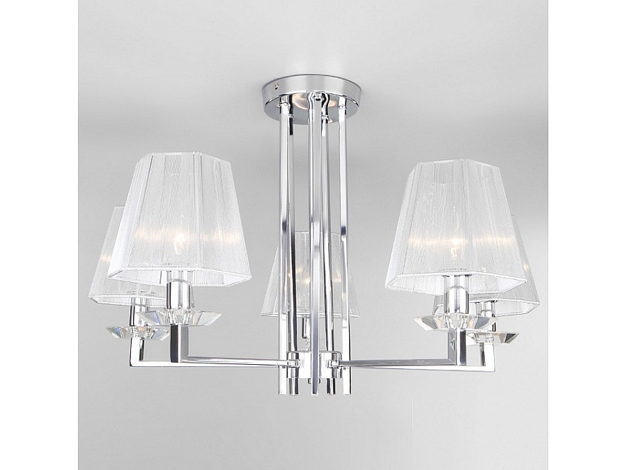 Люстра на штанге Eurosvet Alegria 60125/5 хром Smart (60114/5)