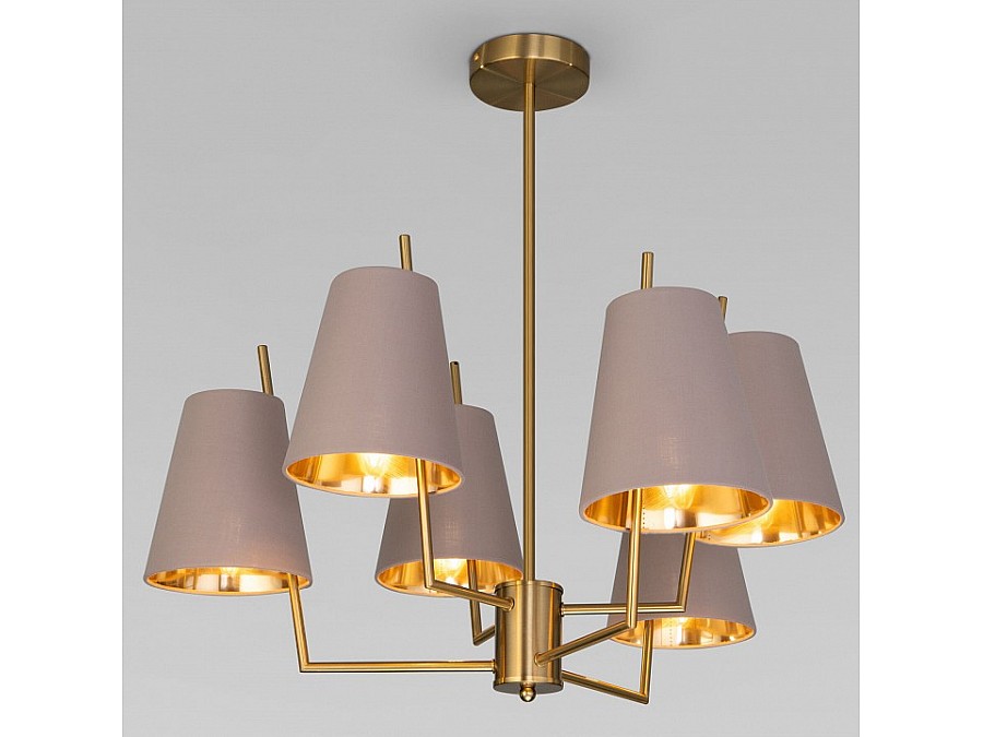 Люстра на штанге Eurosvet Topanga 60173/6 латунь