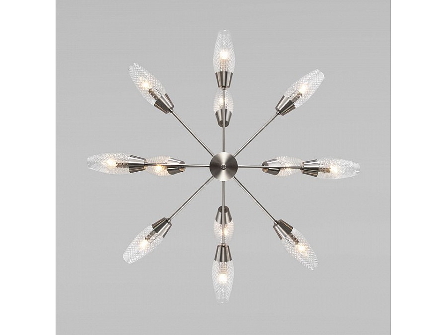 Люстра на штанге Eurosvet Thalia 60140/12 сатин-никель