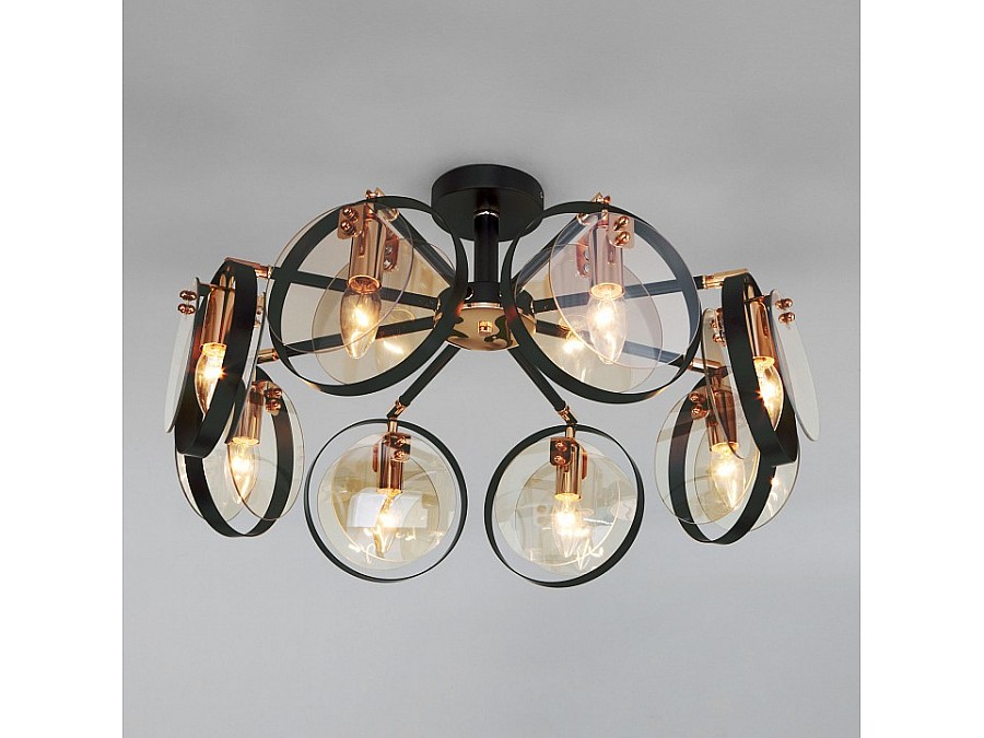 Люстра на штанге Eurosvet Gallo 70121/8 черный