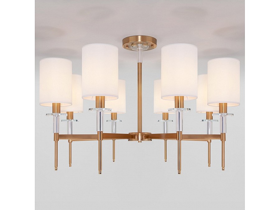 Люстра на штанге Eurosvet Brielle 60132/8 латунь