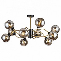 Люстра на штанге Imex MD.9083 MD.9083-10-S-BK+COP