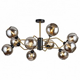 Люстра на штанге Imex MD.9083 MD.9083-10-S-BK+COP