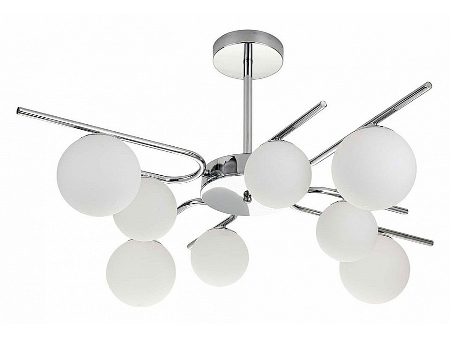 Люстра на штанге Escada Sphere 642/8P Silver