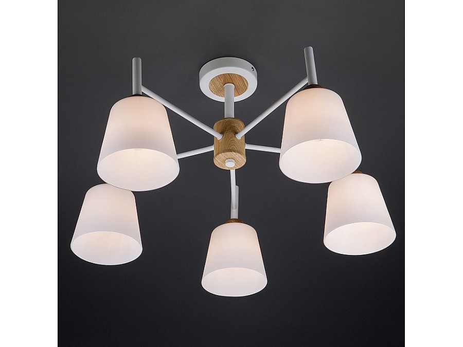 Люстра на штанге Eurosvet Fresco 70085/5 белый