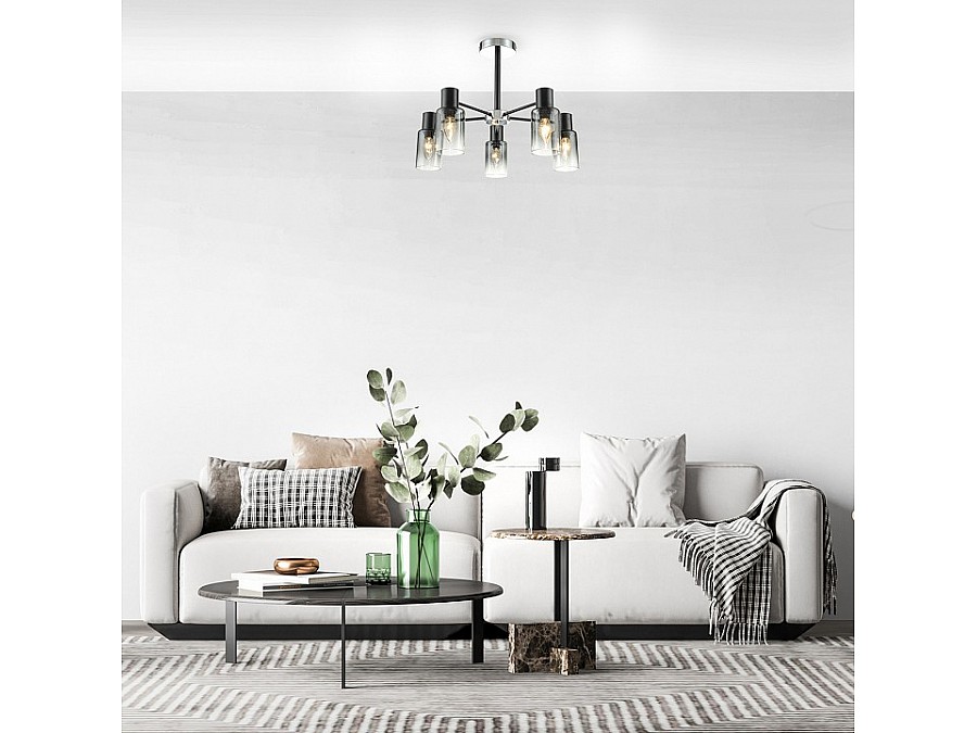 Люстра на штанге Escada Diversity 2120/5P Black