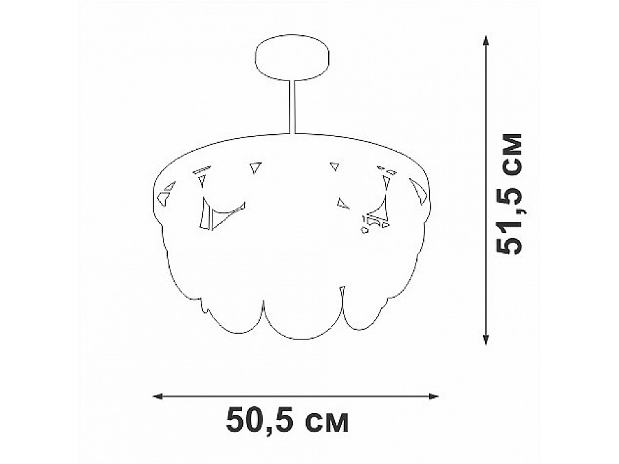 Люстра на штанге Vitaluce V5882 V5882-8/6PL