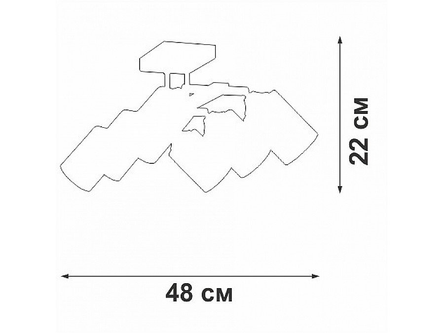 Люстра на штанге Vitaluce V2833 V2833-1/6PL
