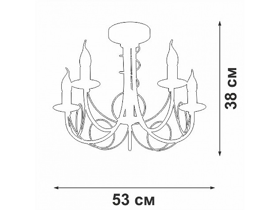 Люстра на штанге Vitaluce V3035 V3035-0/5PL