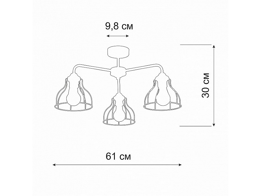 Люстра на штанге Vitaluce V3102 V3102-1/3PL