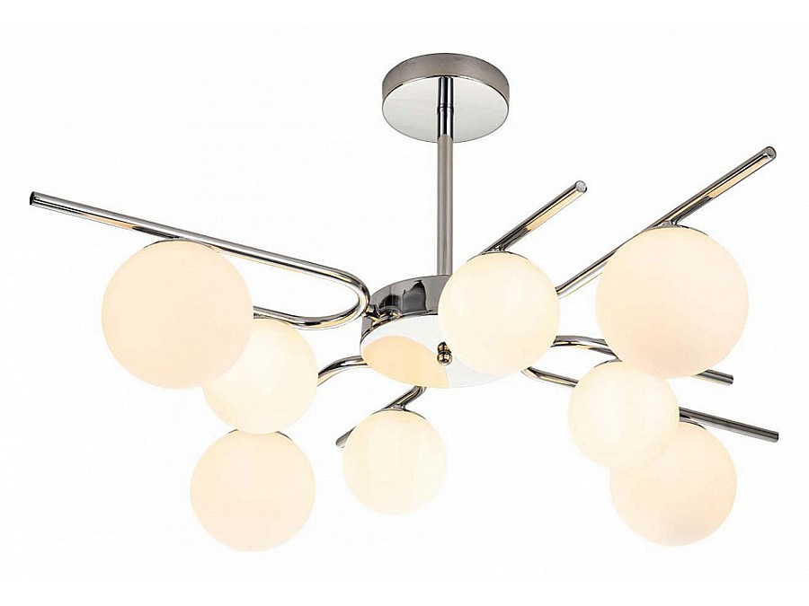 Люстра на штанге Escada Sphere 642/8P Silver