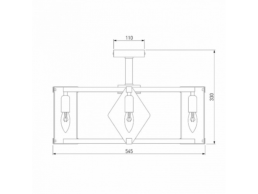 Люстра на штанге Eurosvet Aragon 60126/5 черный Smart (60116/5)