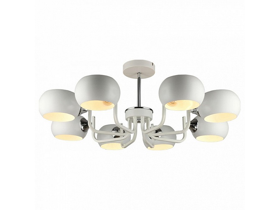 Люстра на штанге Imex MD.4914 MD.4914-8-S WH+CH