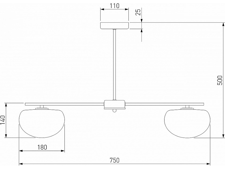 Люстра на штанге Eurosvet Like 30190/5 латунь
