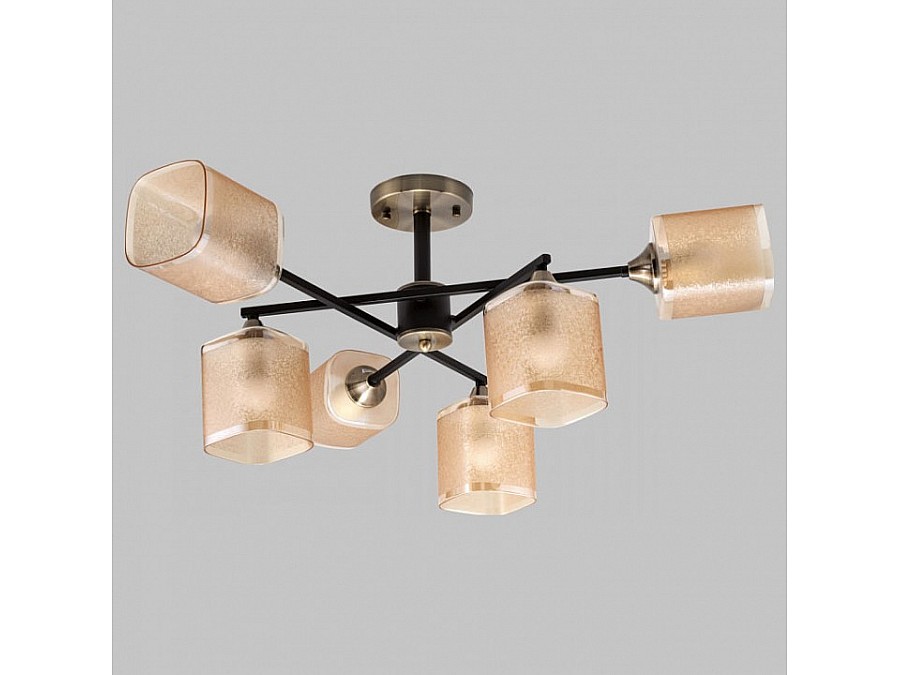 Люстра на штанге Imex MD.4212 MD.4212-6-S-BK+AB