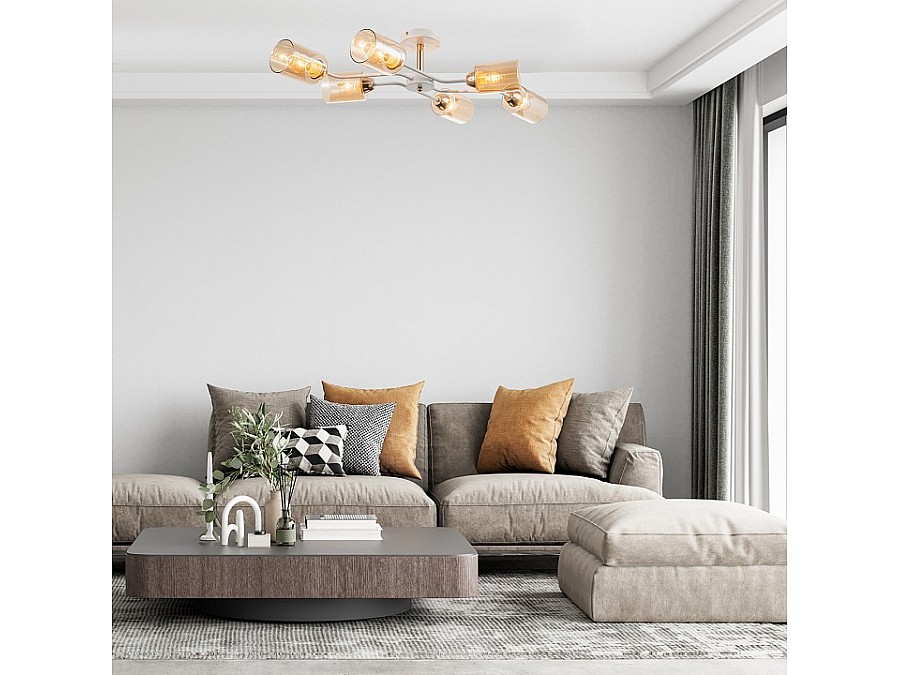 Люстра на штанге Escada Vertigo 1131/6P White/Gold