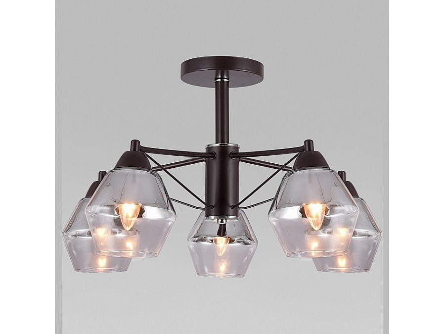 Люстра на штанге Eurosvet Takara 70135/5 кофе