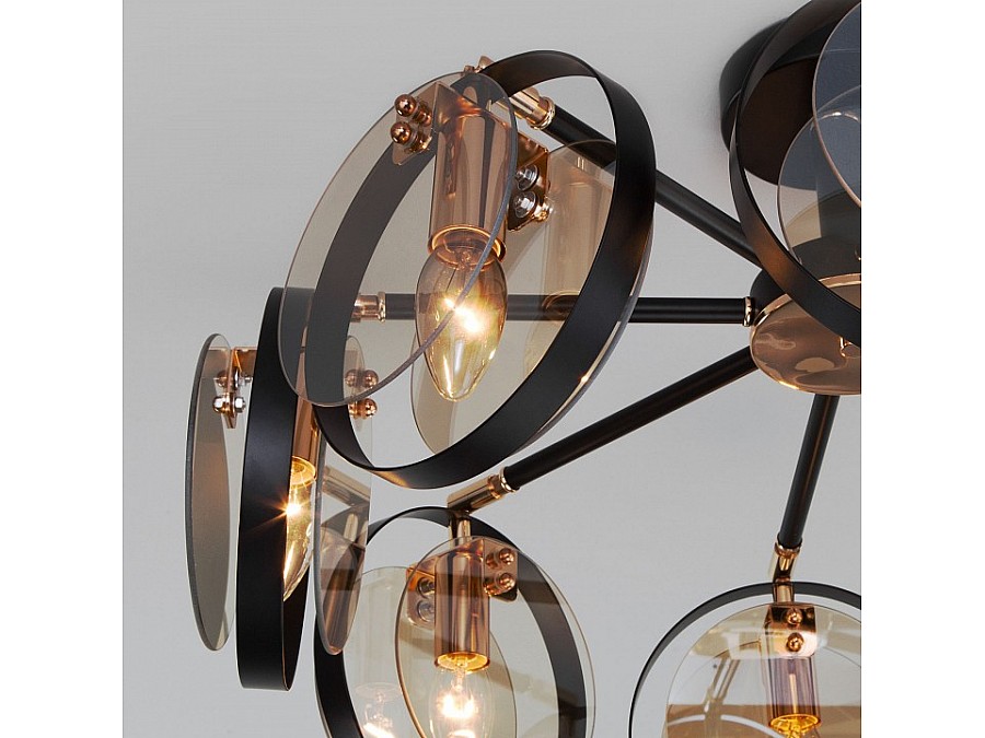 Люстра на штанге Eurosvet Gallo 70121/8 черный