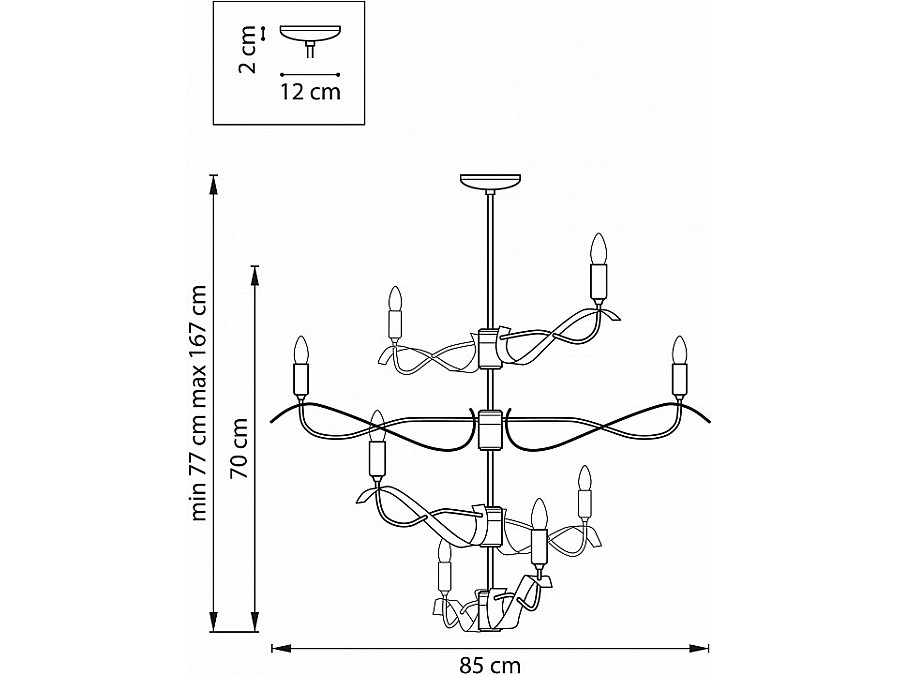 Люстра на штанге Lightstar Ragno 733287