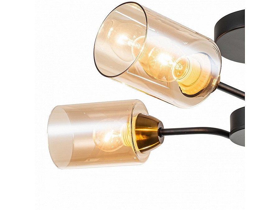 Люстра на штанге Escada Vertigo 1131/4P Black/Gold