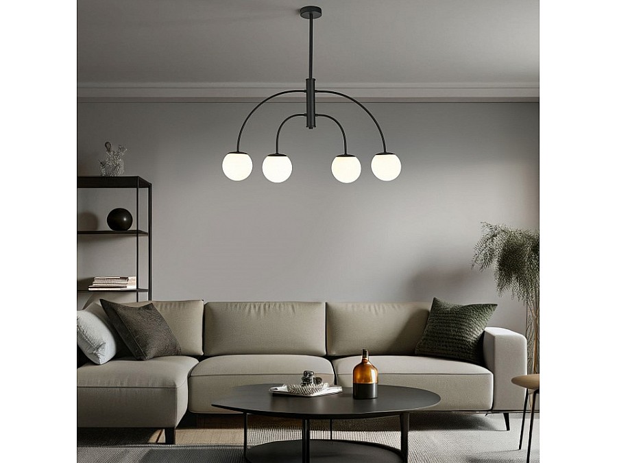 Люстра на штанге Eurosvet Cenacolo 30179/4 черный