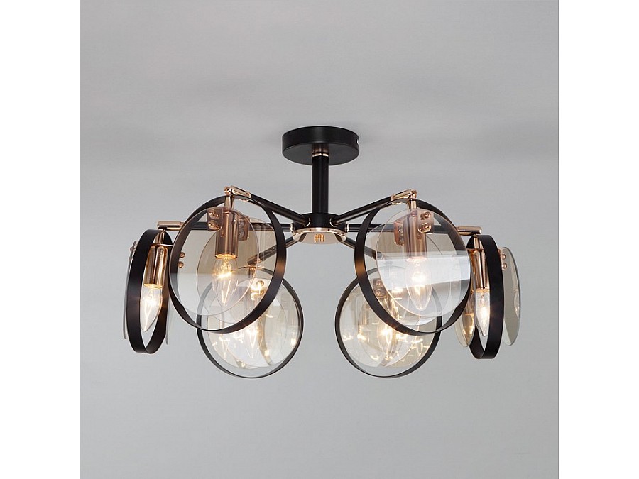 Люстра на штанге Eurosvet Gallo 70121/6 черный