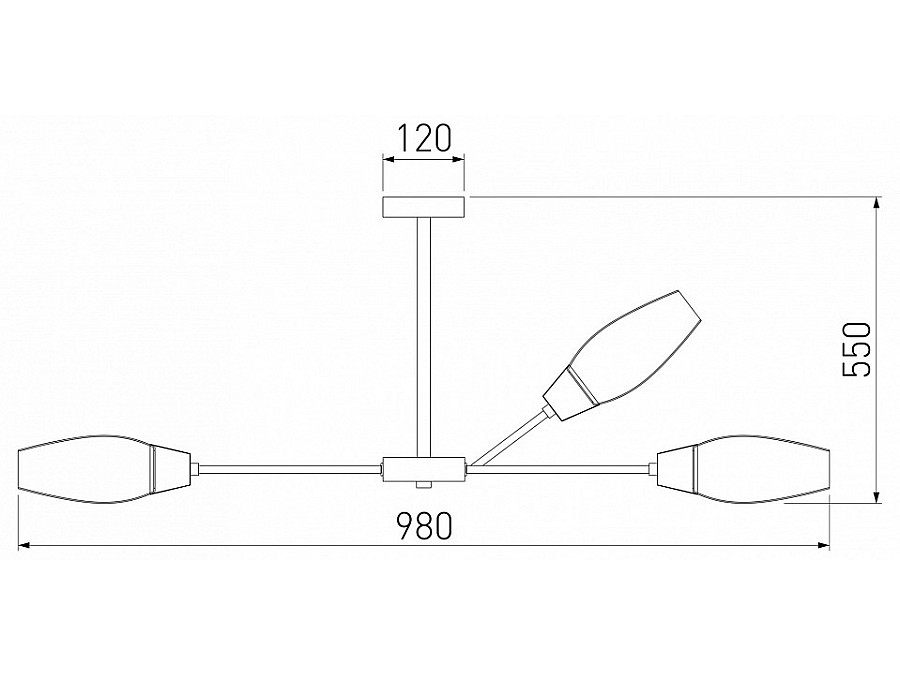 Люстра на штанге Eurosvet Thalia 60140/12 золото