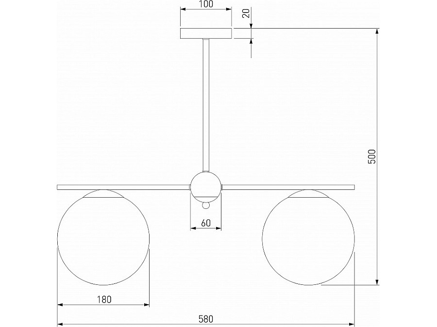 Люстра на штанге Eurosvet Marbella 60147/3 латунь