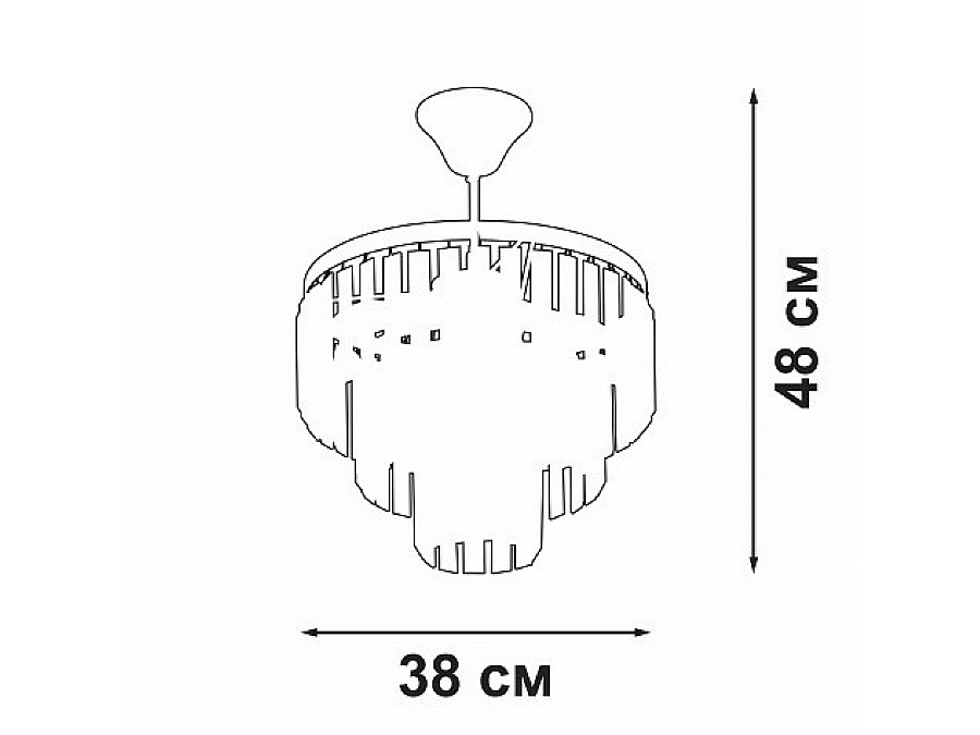 Люстра на штанге Vitaluce V5825 V5825-8/4PL