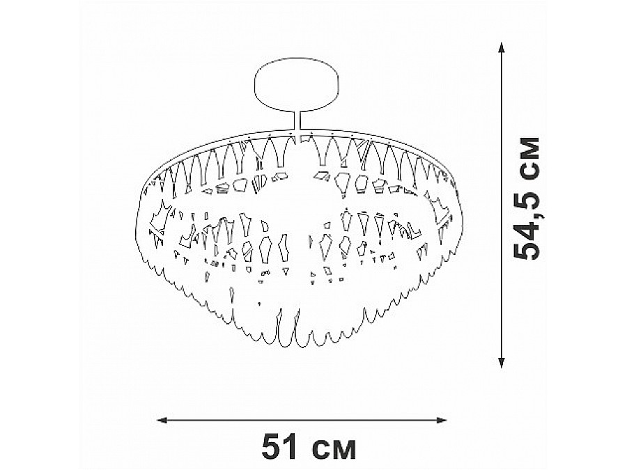 Люстра на штанге Vitaluce V5352 V5352-1/5PL