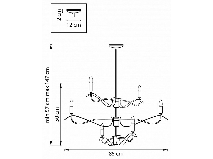 Люстра на штанге Lightstar Ragno 733267