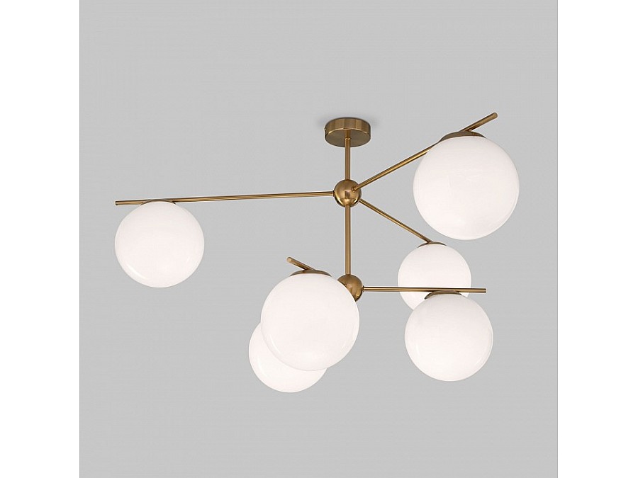 Люстра на штанге Eurosvet Marbella 60147/6 латунь