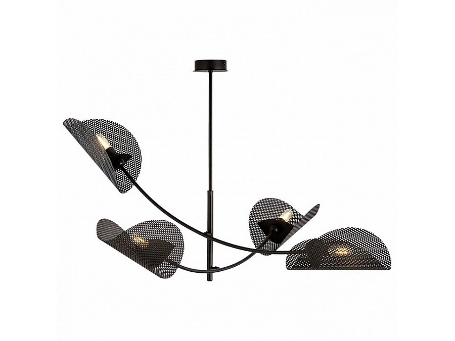 Люстра на штанге Imex MD.8378 MD.8378-4-P-BK