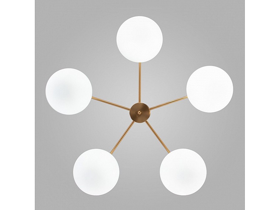 Люстра на штанге Eurosvet Like 30190/5 латунь