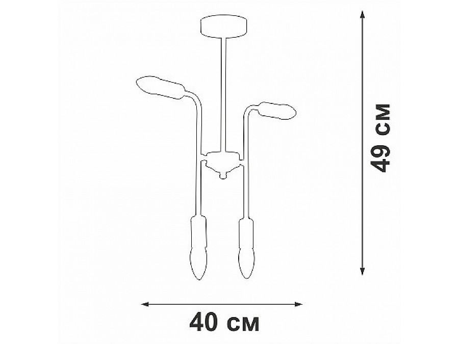 Люстра на штанге Vitaluce V3022 V3022-1/4PL
