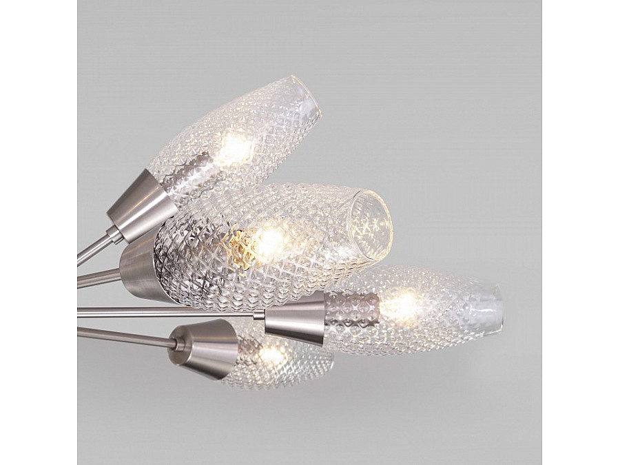 Люстра на штанге Eurosvet Thalia 60140/12 сатин-никель