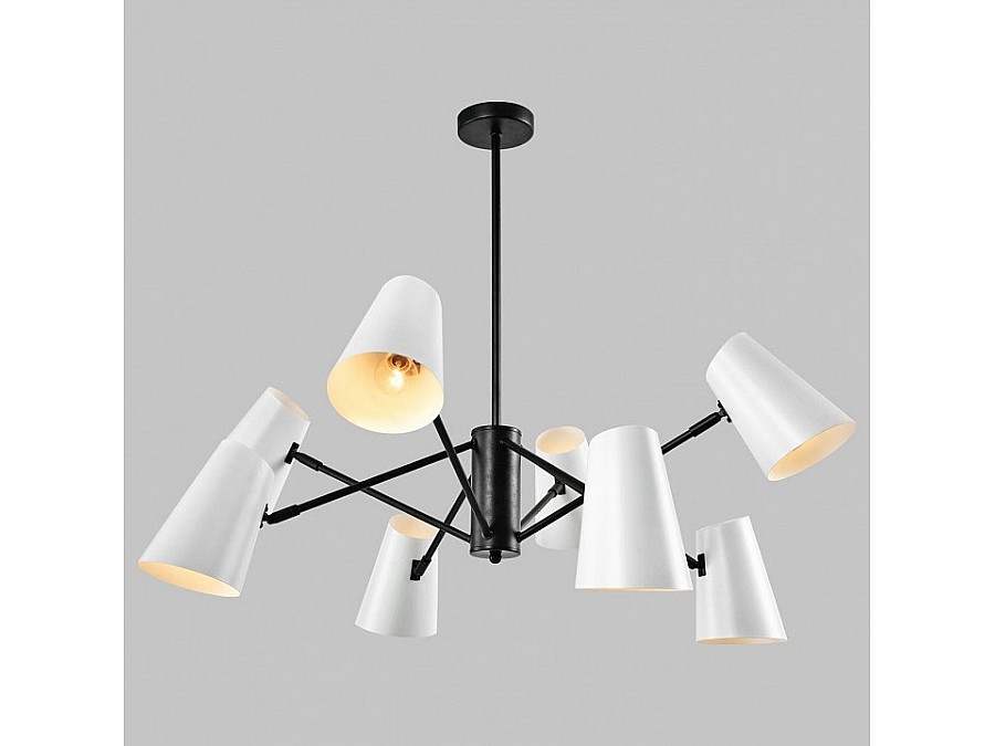 Люстра на штанге Imex MD.23670 MD.23670-8-P-BK