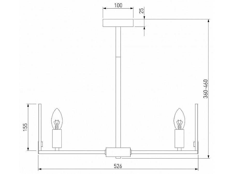 Люстра на штанге Eurosvet Marble 60158/5 латунь