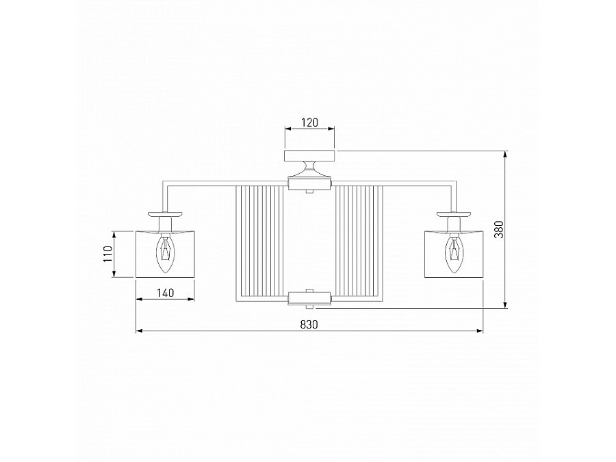 Люстра на штанге Eurosvet Fargo 60123/8 хром Smart