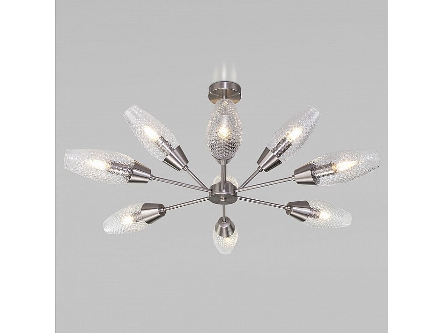 Люстра на штанге Eurosvet Thalia 60140/9 сатин-никель