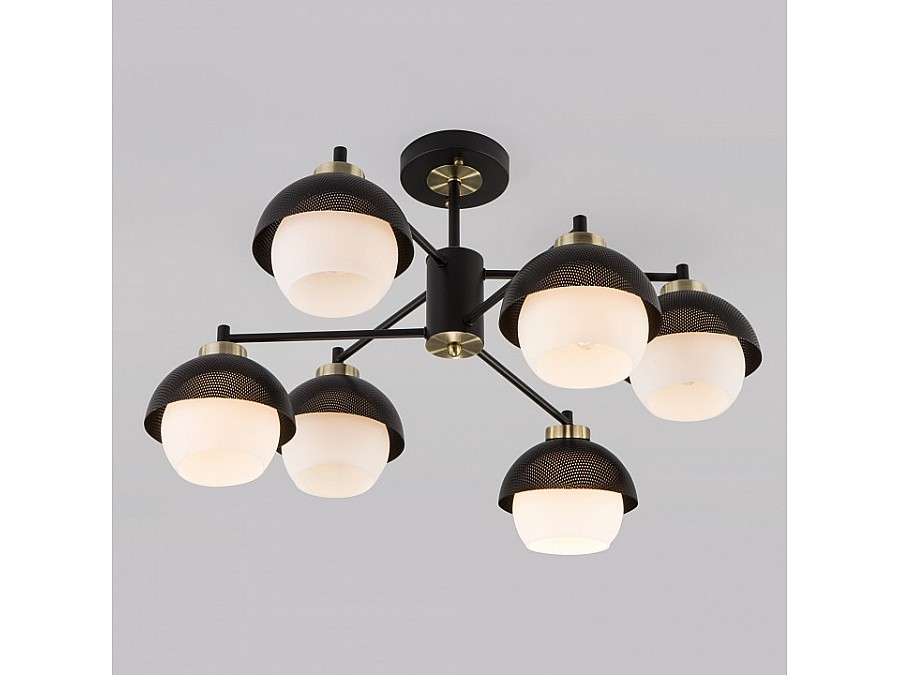 Люстра на штанге Eurosvet Nocciola 70106/6 черный