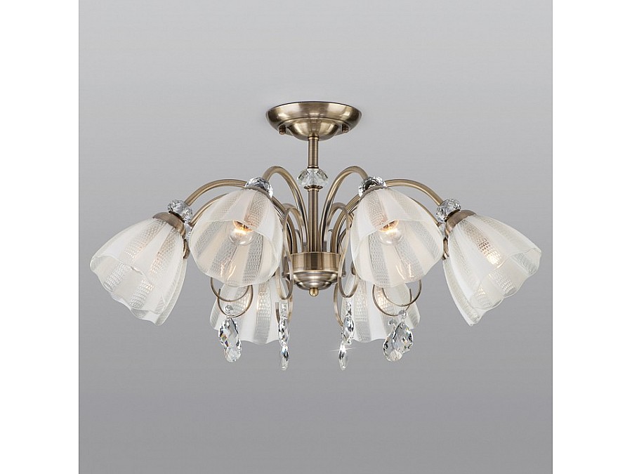 Люстра на штанге Eurosvet Floranse 30155/8 античная бронза