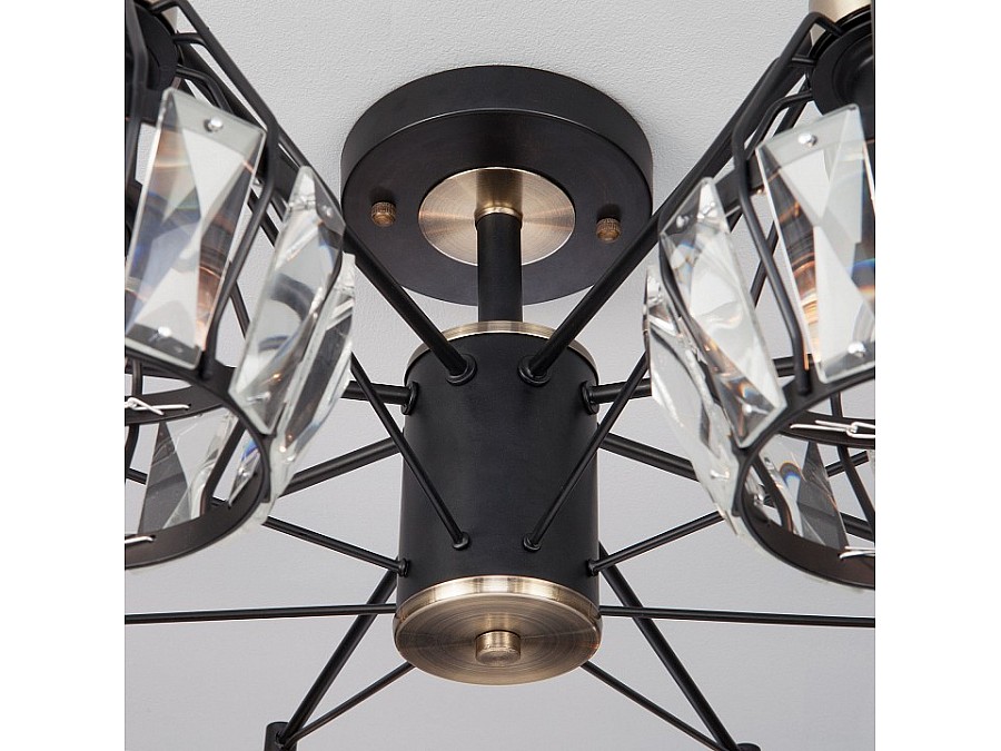 Люстра на штанге Eurosvet Lord 70075/8 черный