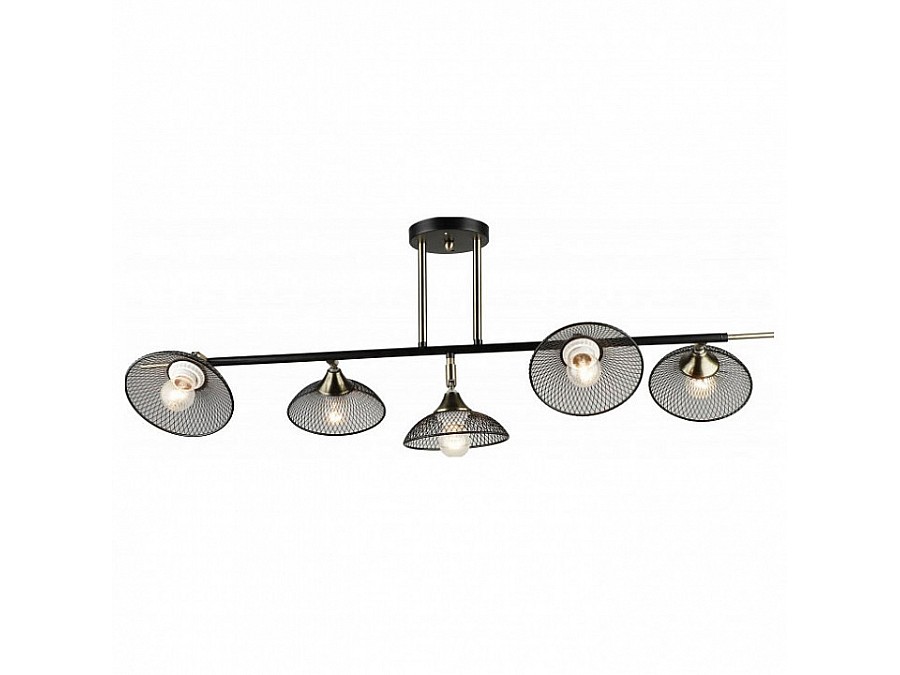 Люстра на штанге Imex MD.5728 MD.5728-5-S-AB+BK