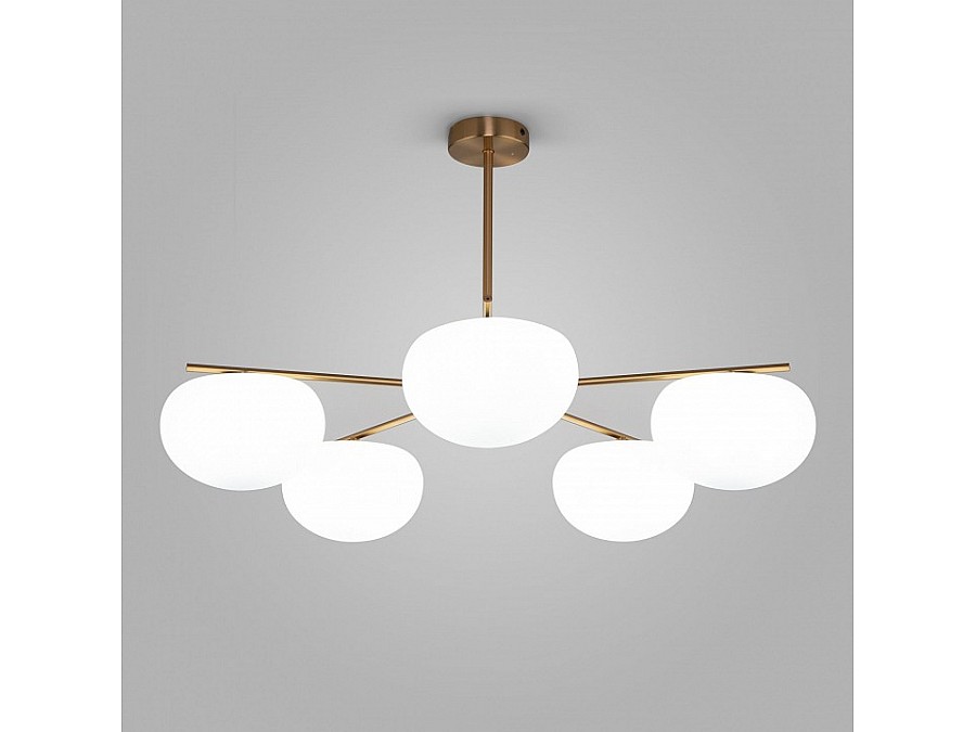 Люстра на штанге Eurosvet Like 30190/5 латунь