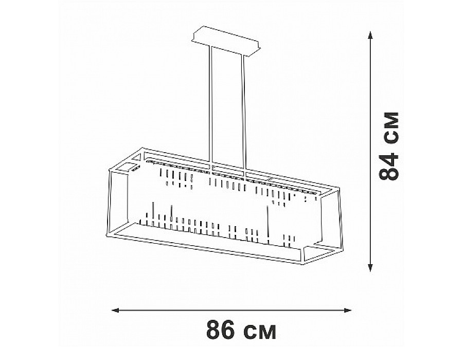 Люстра на штанге Vitaluce V5402 V5402-1/4PL