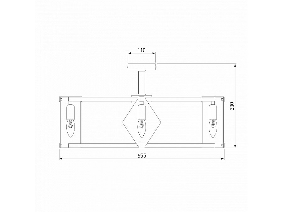 Люстра на штанге Eurosvet Aragon 60126/8 черный Smart (60116/8)