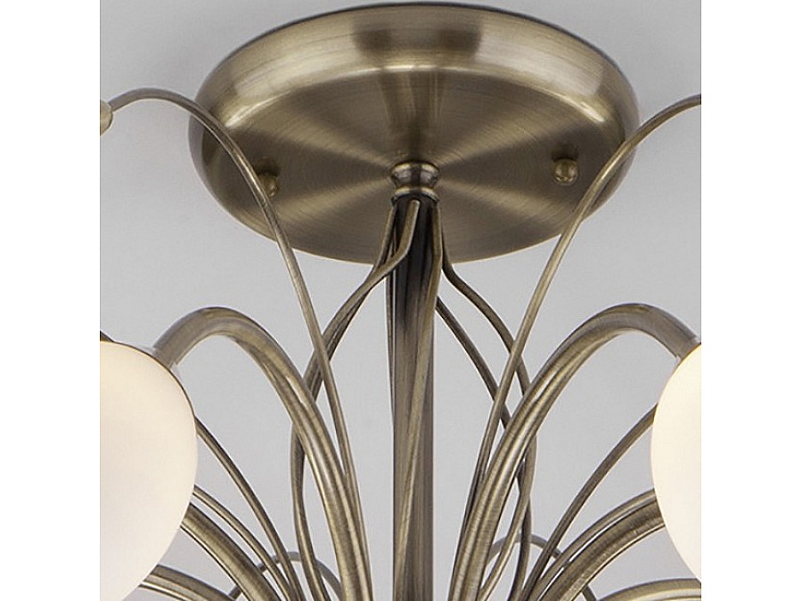 Люстра на штанге Eurosvet Ginevra 30280/8 античная бронза