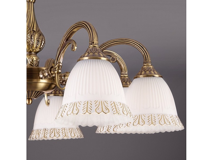 Люстра на штанге Eurosvet Campina 60107/8 античная бронза