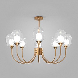 Люстра на штанге Eurosvet Spritz 70217/8 латунь